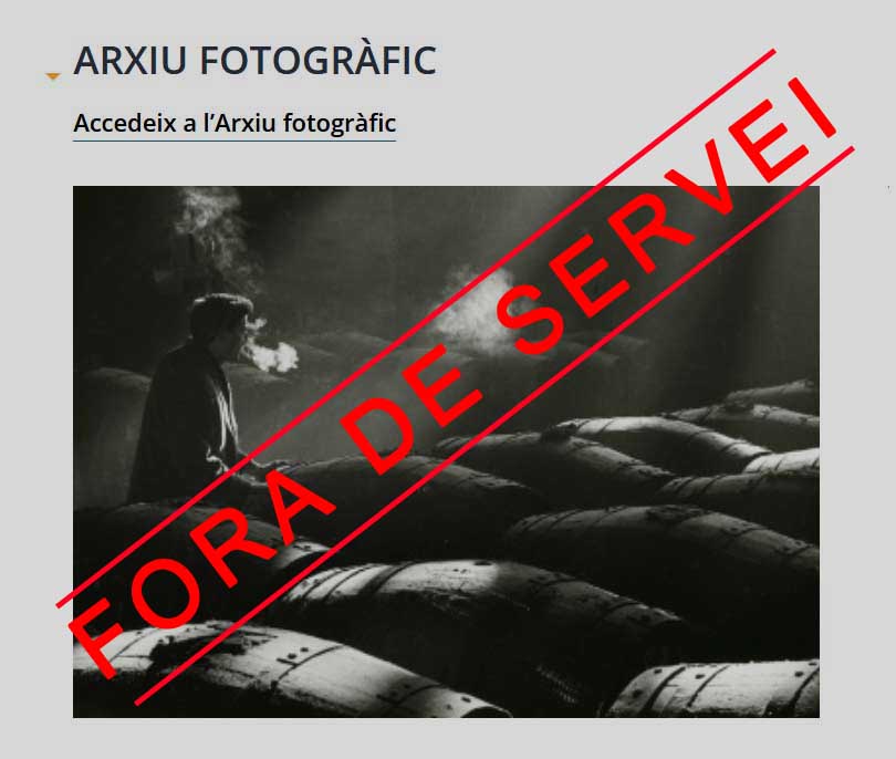 La Fototeca fora de servei