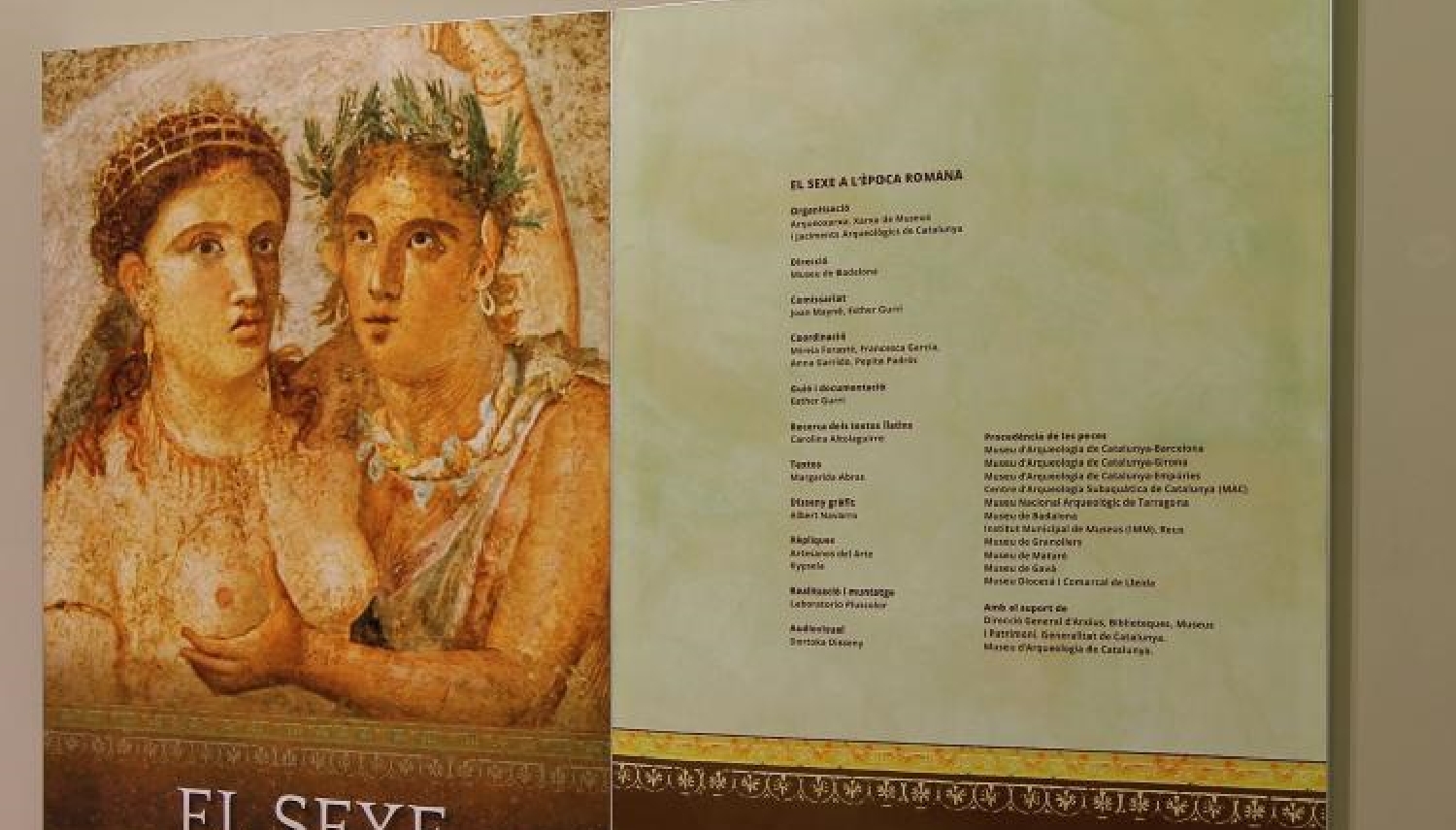 Imatge descriptiva de l'exposició 'El sexe a l’època romana'